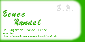bence mandel business card